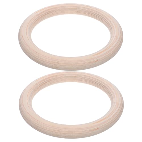 Anillas Gimnasia de Madera 2pcs con Correas Ajustables