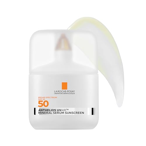 Image of La Roche-Posay Anthelios UVAir Sunscreen Serum SPF 50 for Sensitive Skin, with Niacinamide, Hyaluronic Acid & Antioxidants, Hydrating Lightweight Sunscreen for Face, Fast-Absorbing, 1.7oz