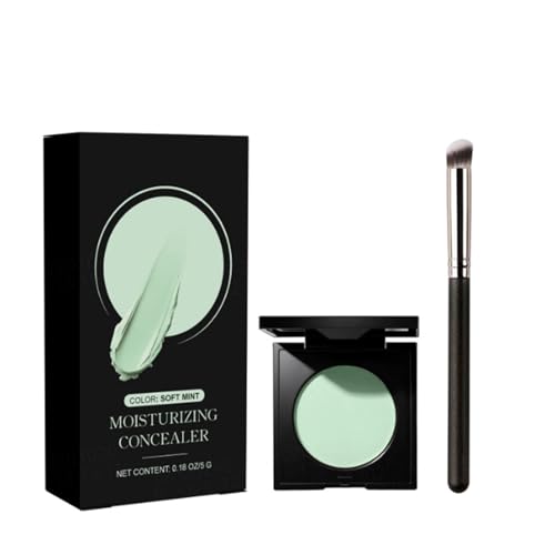 Corrector e Iluminador de Ojeras, Cobertura Total Antiarrugas y Poros, Resistente al Agua y No se Corre, Perfecto para Usar con Polvos Translúcidos de Maquillaje (#2, 5g)