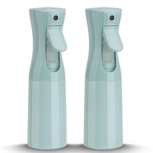 Xiuying Feng Continuous Mist Spray Bottle for Hair, 6.8OZ /200ML Hair Mister Spray Bottle, Water Spray Bottle for Salon, Barber, Plants, Cleaning, Skin Care(Blue,2 Pack)