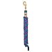 Weaver Leather Poly Lead Rope with a Solid Brass 225 Snap, Hurricane Blue/Pink Fusion/Purple Jazz