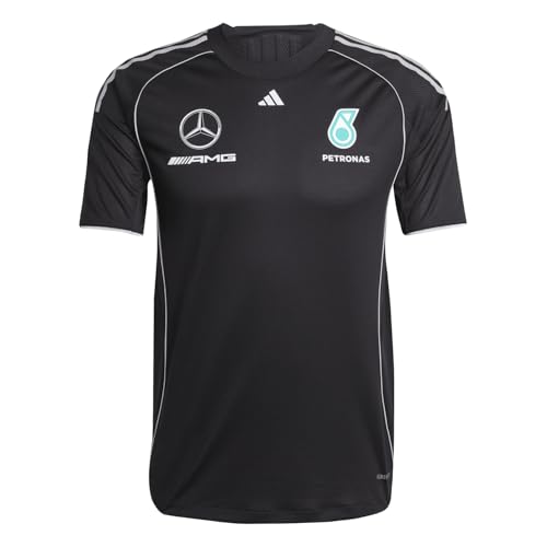 Adidas Homme Mercedes - AMG Petronas Formula One Team Mechanics Jersey Men, Black/Reflective Silver, XXL
