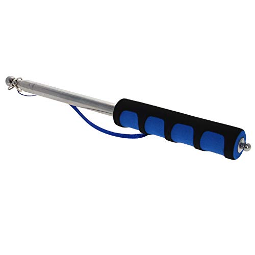 Image of Othmro 1Pcs Hollow Telescopic Teachers Pointer, Teaching Pointer Stick for Classroom, Metal Hand Retractable Pointer Extended Length 55.1 inch, Handheld Presenter Whiteboard Pointer (Blue)