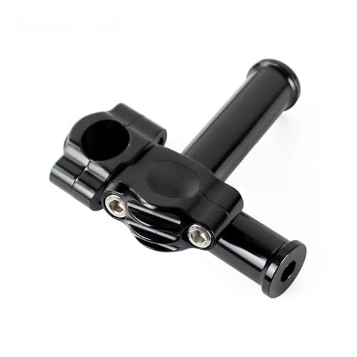 Elevadores de manillar de 1 pulgada en aluminio plateado con soporte de 25 mm para Touring