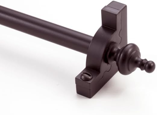 Zoroufy Sovereign Stair Rod Collection | 1/2" Solid Rods with Urn Finials (Antique Pewter, 48")