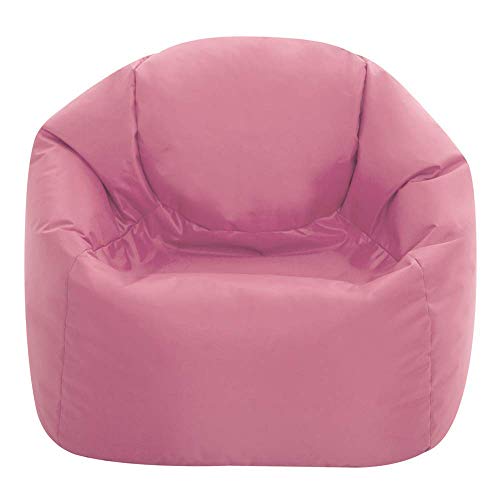 Bean Bag Bazaar Chaise Pouf Moyen-Grande Taille pour Enfants pour Un Usage intérieur et extérieur de Chaises Pouf pour Enfants - Un Siège Fauteuil pour Enfant (Rose Clair)