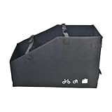 [Scatola portaoggetti per bici pieghevole]: progettata per proteggere le biciclette pieghevoli, è elegante, portatile e per il trasporto delle biciclette durante il viaggio.[Materiale]: la borsa portaoggetti per bici pieghevole è realizzata in tessuto Oxford di qualità, pratico. Comode maniglie per un facile trasporto. Lunghezza regolabile[Facile da usare]: la custodia portaoggetti per bici è dotata di lucchetti e cinghie per impedire alla bici di muoversi durante il