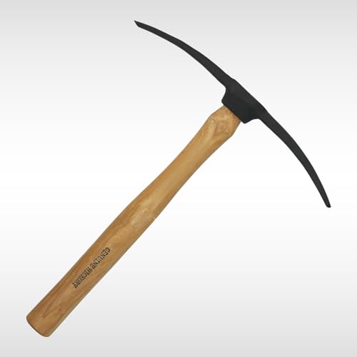 Dunnet Tools 400g Mortar Pick Masonry Hammer, Trade Bricklaying and Pointing Tool, Carbon Steel Pick and Chisel Head, Wooden Handle, Lightweight Hand Tool for Mortar Raking and Brick Joint Preparation