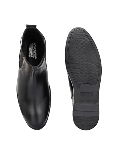Image of AADI Men's Synthetic Leather Lightweight Comfortable Trendy Outdoor Casual Shoes Slip On Chelsea Boots