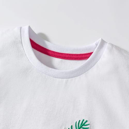 Image of HILEELANG Toddler Boy Summer Short Clothes Sets Cotton Crewneck Tees Shorts Pocket Adjustable Knite Shorts Playwear Sets