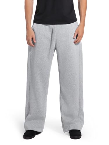 Men's Sweatpants Joggers Baggy Wide Leg Lounge Pants with Pockets Casual Athletic Sweats4