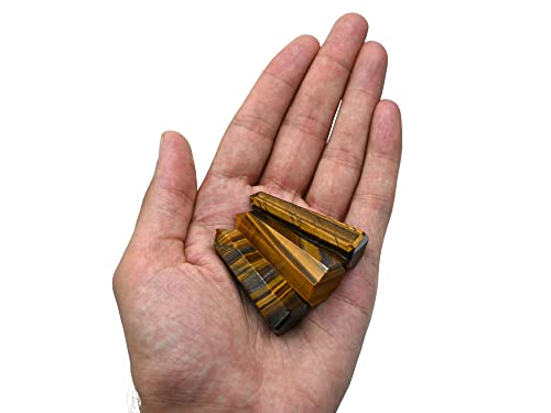 Image of Amazing Gemstone Set of 4 Lapis Lazuli, Tiger Eye, Amethyst, Rose Quartz Crystal Towers - Natural Healing Crystal Point Obelisk for Reiki Healing and Crystal Grid (2 Inch to 3 Inch)