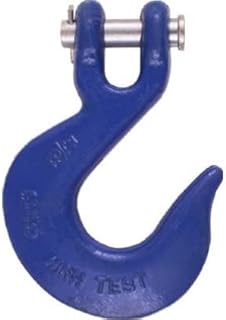 Clevis Slip Hook With Latch, Blue, 3/8-In.