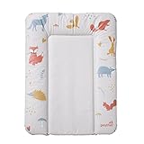 Geuther 5832 Wickelmulde Lilly Wickelunterlage geeignet für Wickelregal Clarissa und andere Wickeltische Größe: 52 x 75 cm mit erhöhtem Rand und Kopfschutz einfach abwaschbar Forest