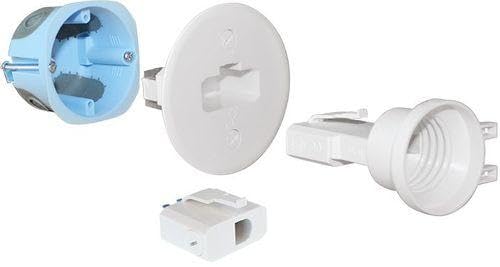 Kit DCL + Wall Plug/Socket E27 - 54 mm, White