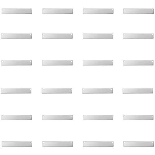 ImpressArt - Premium Metal Stamping Rectangle Blanks for Metal Stamping and Jewelry Making (24 Pack) (1/4" x 1 1/2" Rectangle w/Holes, Aluminum) by ImpressArt - Used condition - US$8.66