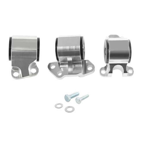 Kit supports moteur 2 trous Civic EG argent en alliage usiné durable