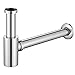 Price comparison product image ONECE Siphon Stainless Steel Waste Trap 1 1/4" Tube Siphons Height Adjustable Water Seal Tubular Trap for Washbasin,Including Rubber Sleeve,Chrome
