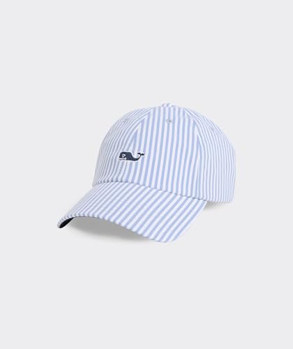 Image of Vineyard Vines Women's Womens Harbor Seersucker Baseball Hat