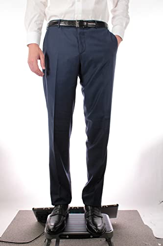 Zanella Platinum Parker Tasmanian Super 150's Wool Men Trousers - Modern Fit Flat Front Dress Pants3