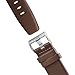 Braun Mens 3-Hand Analogue Quartz Watch, White Dial and Brown Leather Strap, 38mm Stainless Steel Case, Model BN0021WHBRG.