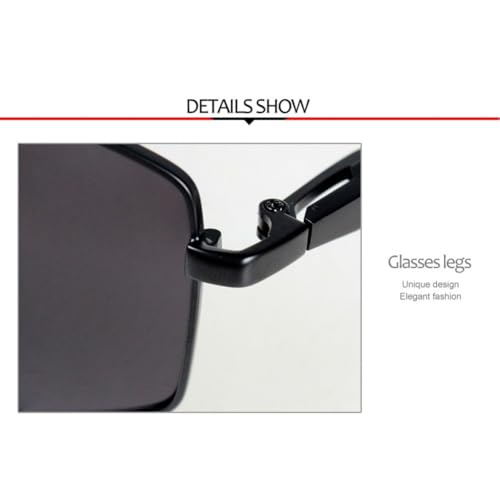 Rectangle Sunglasses Men Alloy Frame Gradient Lens Classic Shades Female Male Eyewear UV400 Driving Glass2