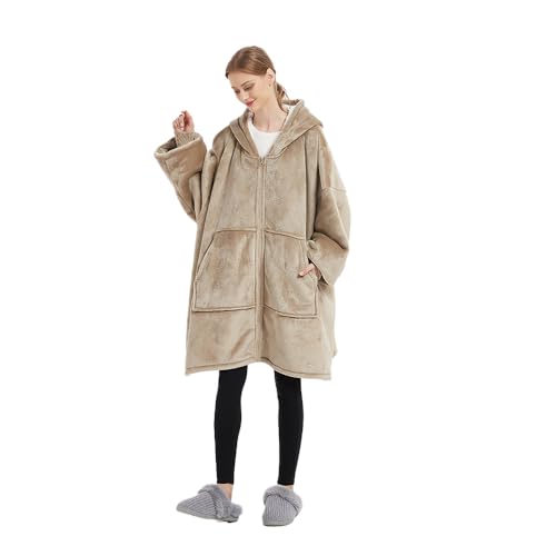 Sedefen Übergroße Hoodie Decke mit Ärmeln,Plüsch Flanell Fleece...