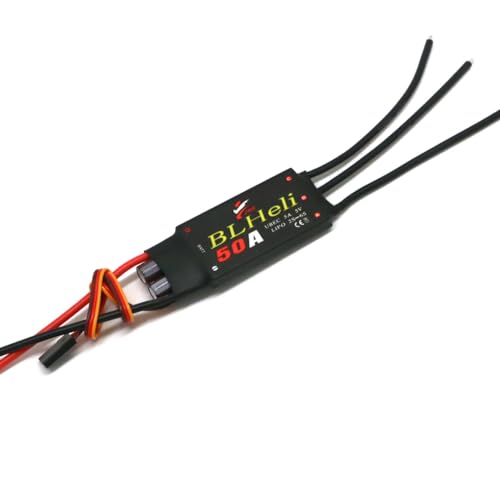 Image of Brushless ESC 12A 20A 30A 40A 50A 60A 80A with UBEC for Quadcopter Aircraft Model Fixed Wing Multi-axis DIY FPV RC Drone (UK-HRLH250-50A)