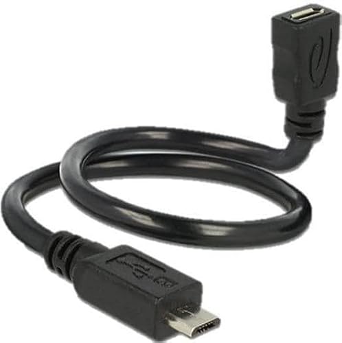 Delock Cable Usb 2.0 Micro B Maschio > Usb 2.0 Micro B Femmina Otg Shapecable 35 Cm