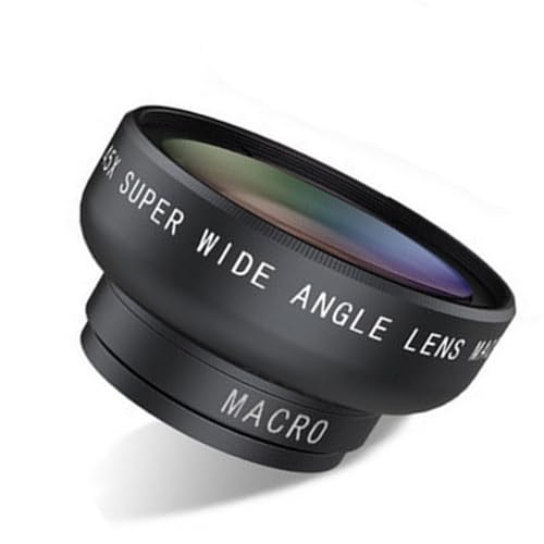 Professional 0.45X Wide Angled Lens Multicoated Glass Lens with Build in for Capturing Landscapes and Close Up Photography Accessories
