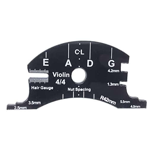 TUOREN 4/4 Violin Bridge Fingerboard Template Repair Reference Tool Violin Making Tools