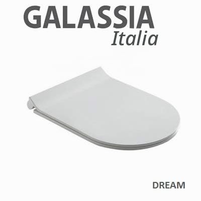 Sedile Originale GALASSIA - Copri WC DREAM C/chiusura Tradizionale Art.7315 ; Con Paracolpi Antiscivolo, Coprivaso; Tavoletta Tradizionale.