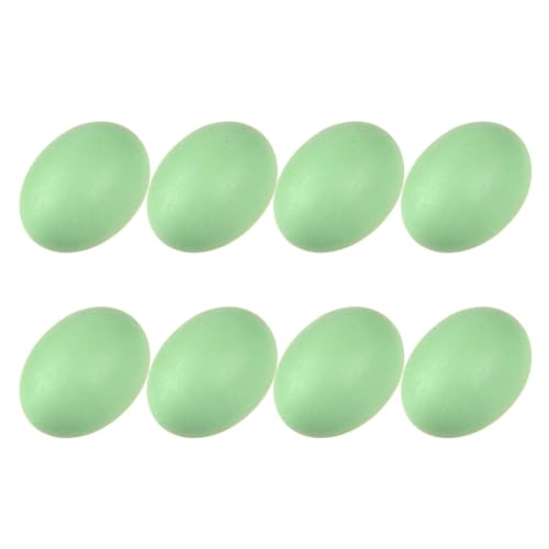 tintoke 8 pièces Œufs de Poule Faux, Œufs de Poule, Oeufs de Poule Faux, œufs en Bois, Faux œufs en Bois, Faux Oeufs de Poule, Faux Oeufs pour Poulailler,...
