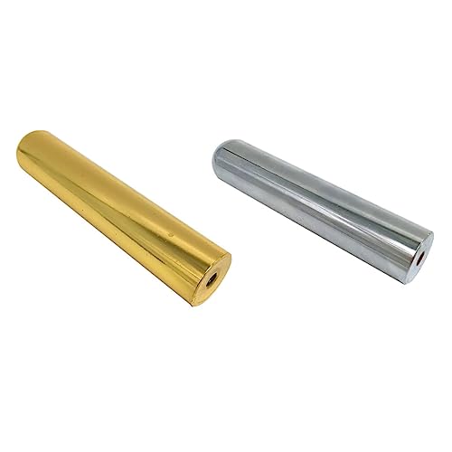 BESPORTBLE 2Pcs Metal Guitar Slide Sticks Durable Firm Metal Tone Bars for Standard Guitars Lightweight for Clearer Sound