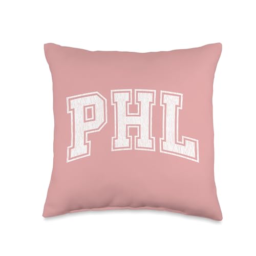 PHL Philadelphia PA Athletic Design With Details Throw Pillow