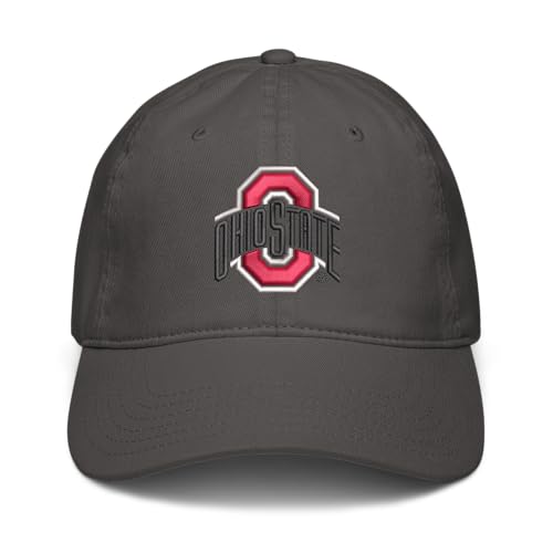 Gorra ajustable bordada Ohio State Buckeyes gris oficial miniatura 2