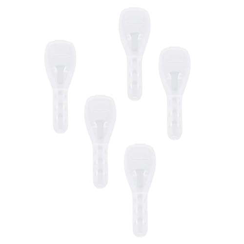 Beaupretty 5 piezas de caja de afeitar manual para afeitar, contenedor de almacenamiento de afeitadora manual, caja de almacenamiento transparente