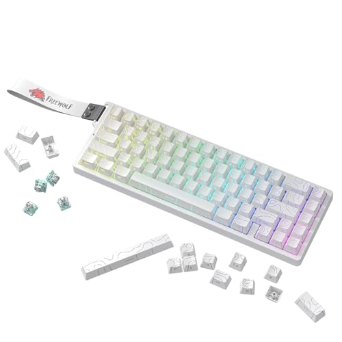 Imagen del producto: Free wolf F68 Teclado Magnético, 60% Teclado Alambrico Gamer Mecánico,8KHz | Latencia de 0.1ms, Tasa de Sondeo de 8000 Hz, Teclado Mecánico Ultracompacto con Retroiluminación RGB para PC/Mac (Blanco)