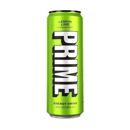 Prime Energy Drink "Lemon Lime," Naturally Flavored, 200Mg Caffeine, Zero Sugar, 300Mg Electrolytes, Vegan, 12 Fl Oz Per Can (Pack Of 24) #TOP5