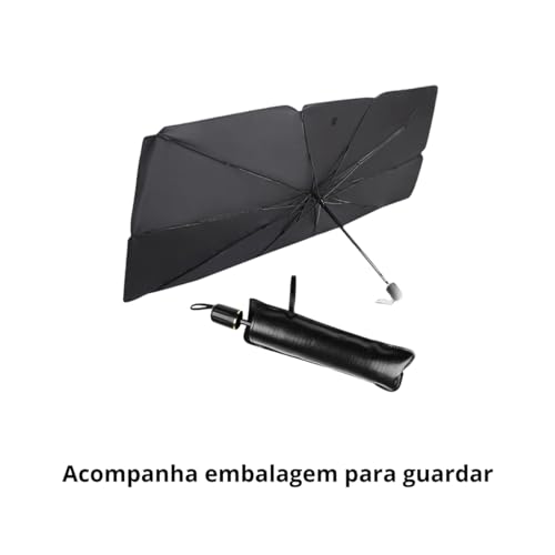 Quebra sol portátil para-brisa de carro – Protetor solar para-brisa com isolamento térmico – Guarda