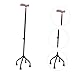 FOMIYES Adjustable Walking Stick Nonslip Handle Lightweight Four-Legged Cane for Seniors for Hiking Camping and Outdoor Activities