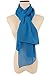 YOUR SMILE for Women Lightweight Breathable Solid Color Soft Chiffon Long Fashion Scarves Sunscreen Shawls (Bule)