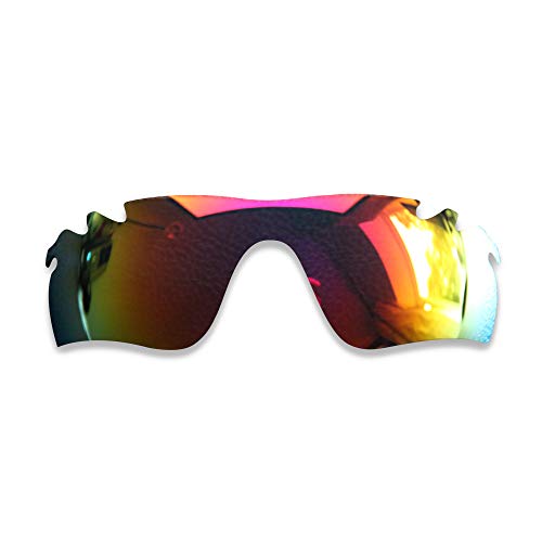 Polarlens Verres polarisés de remplacement pour Oakley Radarlock – Compatibles avec les lunettes de soleil Oakley Radarlock (rouge feu)