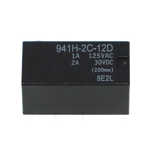 Relais 941H-2C-12D 12V à double contact inverseur pour isolation de signal 2A