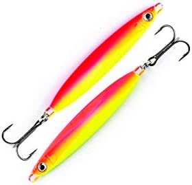 Surface Cast Jigs Crankbait Speed Jerkbait Ocean Irons | Choice of MUSTAD Carbon Steel Treble Hooks or OWNER 3X J-Hooks…