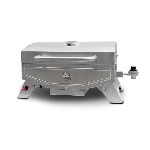 Pit Boss Grills PB100P1 Pit Stop Single-Burner Portable Tabletop Grill , Grey