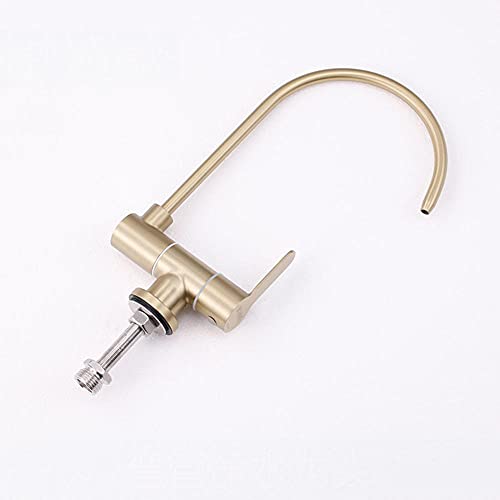 Robinet de filtre à eau robinets d'eau pure or brossé 360