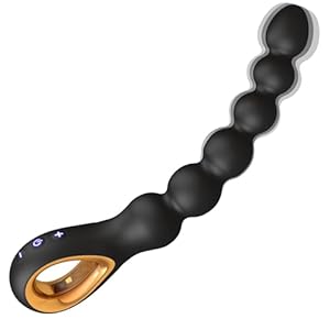 Vibrating Anal Beads Butt Plug, Auknut Rechargeable...