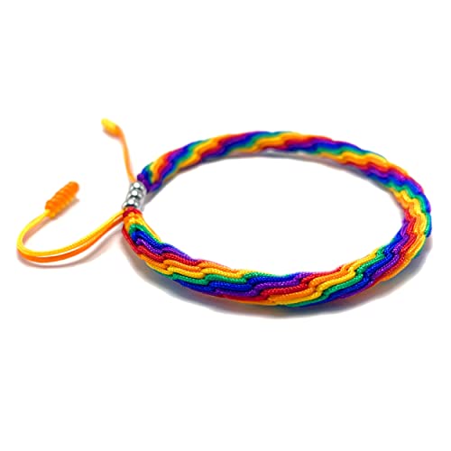 LAMIBEE Pride LGBTQAI+ Pride Love Wins Tibetan Wrist Wrap Bracelets, With LGBTQ Surfer String Rope Bracelet for Him and Her, Women Men, Support LGBTQ Community4