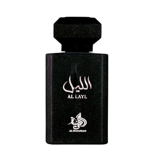 AL WATANIAH Al Layl - Parfum de Luxe Unisexe, Eau de Parfum 100 ml, Fragrance Nocturne et Sophistiquée, Parfum Durable pour Hommes et Femmes, Idéal pour les Occasions Spéciales